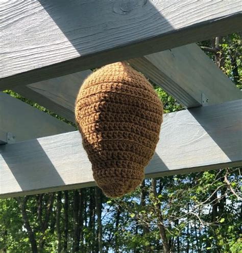 fake wasp nest bag|fake wasp nest for carpenter bees.